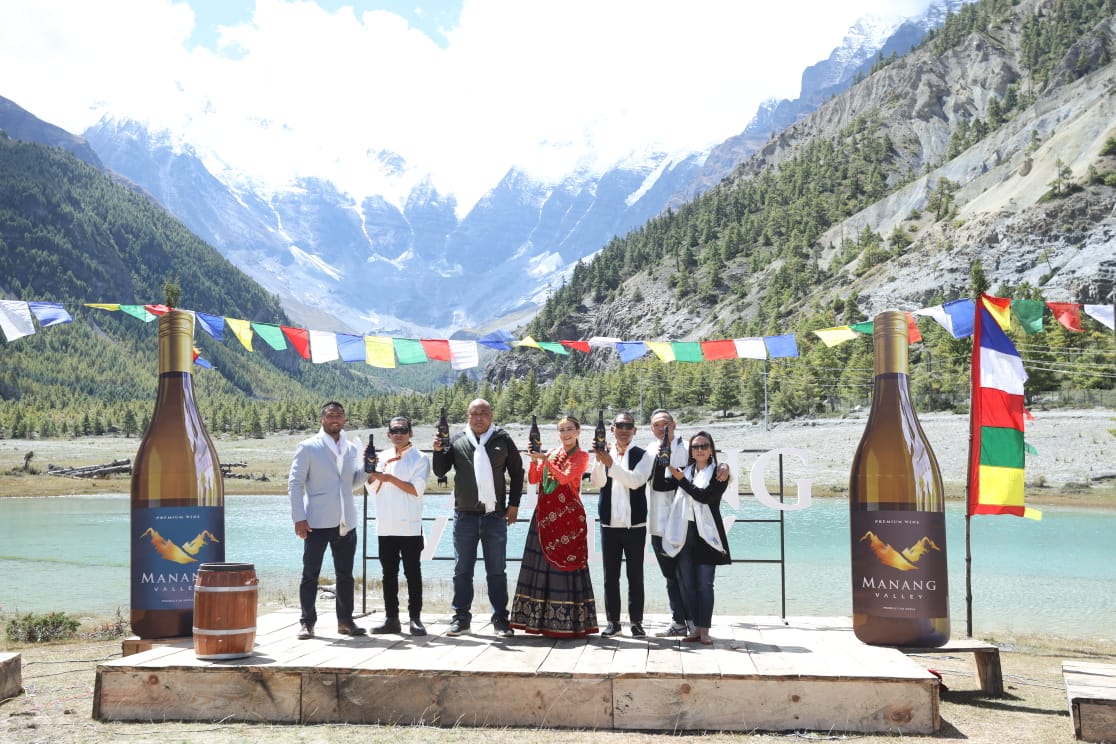 Manang Valley Wine Launched from The Highest Ever Altitude